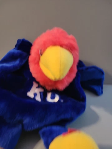 KU Kansas University Jayhawks Plush Mascot College Basketball Bag Cover