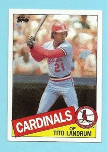 1985 Topps Baseball #33 Tito Landrum