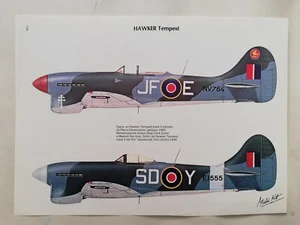 Tavola Enciclopedia HAWKER TEMPEST Aviazione Militare più Storia - Picture 1 of 2