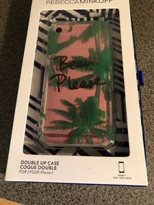Rebecca Minkoff Double up Case Coque Double Iphone 7/8 BEACH PLEASE - Picture 1 of 1