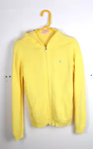 Suéter Chaqueta Sudadera con Capucha Tejido con Cremallera Lily Pulitzer Amarillo Suave - Imagen 1 de 4