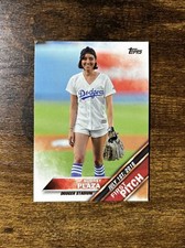 Aubrey Plaza 2016 Topps First Pitch Rookie Baseball Card - Parks and Rec