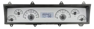 Kit de medidores analógicos Dakota Digital 1969-76 Chevy Nova prata branco VHX-69C-NOV-S-W - Imagem 1 de 4