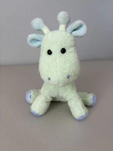 "Sonajero de felpa de jirafa verde menta Carters Play With Me 8"" lunares azules" - Imagen 1 de 11