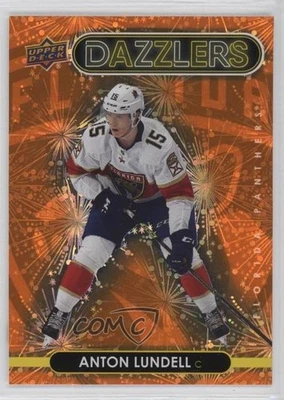 2021 Upper Deck Extended Series Dazzlers Orange Anton Lundell #DZ-116 Rookie RC - Image 1 of 2