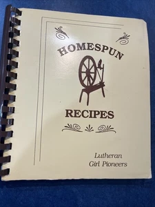 Vintage Cookbook Lutheran Girl Pioneers Homespun Recipes - Bild 1 von 6
