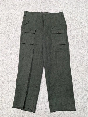 vintage EDDIE BAUER wool CARGO hunting pants 34x30 green - Image 1 of 4