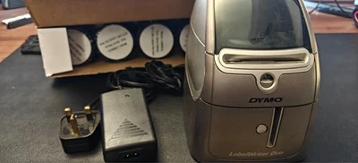 Dymo Label Writer Duo 93493 Thermal Label Printer with PSU - With 4 Label Reels - Image 1 of 3