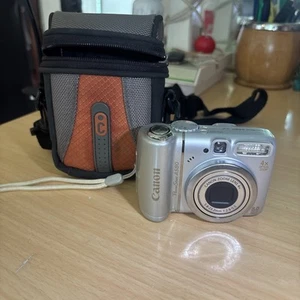 Canon PowerShot A580 Digital Camera TESTED w/ Carry Case EXCELLENT Shape - Picture 1 of 10