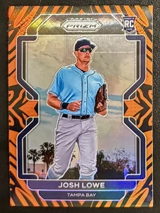 2022 Prizm - Josh Lowe (RC) Tiger Stripe Tier II SSP  #215   TB RAYS - Picture 1 of 3
