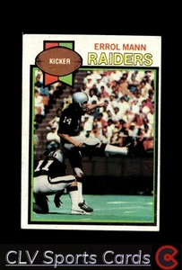 Football sports Topps Errol Mann Oakland Raiders Near Mint or Better - Picture 1 of 2
