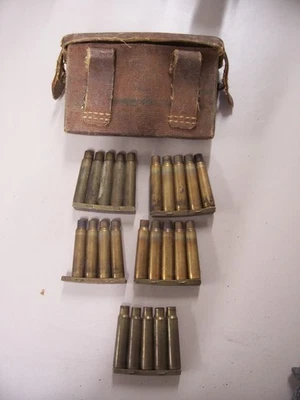 Caja de cartuchos vintage de lona engomada japonesa Segunda Guerra Mundial Foto 1 de 4