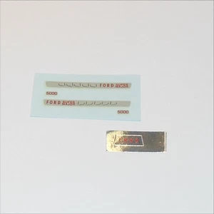 Corgi Toys   67 72 74 Ford 5000 Tractor Chrome Stickers Set - Picture 1 of 3
