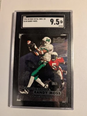 1998 Metal Universe Rookie Randy Moss RC #190 - Image 1 of 2