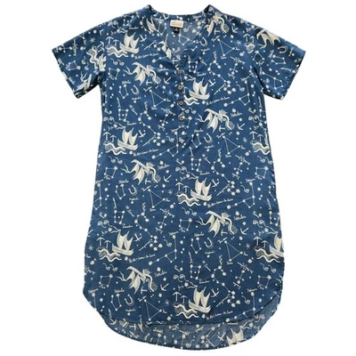 Patagonia Pataloha Tidepool Blue Astrology Ship Dress Size XS - Image 1 of 4