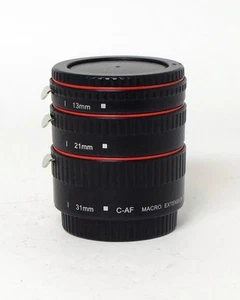 Travor Macro Extension Tube Set 13mm 21mm 31mm Canon C-AF 35mm SLR Film - Bild 1 von 4