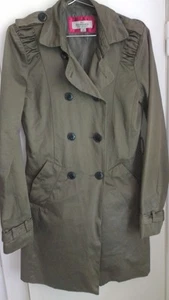 BERSHKA Kurzmantel Damen S grün Baumwolle-Mischung - Bild 1 von 14