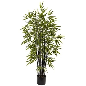 Nearly Natural 4 ft. Artificial Black Bamboo Tree - Picture 1 of 5