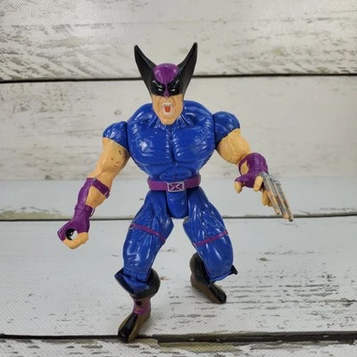 Figura de acción suelta ToyBiz Marvel X-Men Classics Wolverine 1996 azul vintage de 5" Foto 1 de 4
