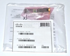 Cisco GLC-TE = 1000BASE-T SFP Transceiver Modul *Neu* 30-1475-02 - Bild 1 von 2