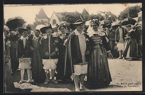 CPA Batz, Pays de la Loire, Noce de Paludiers avec zahlreichen Gästen - Picture 1 of 2
