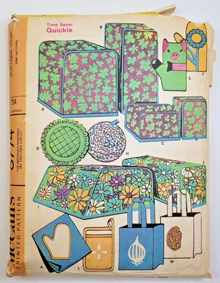 VTG 60s McCalls Sew Pattern 8774 Kitchen Laundry Sewing Accessories UNCUT - Image 1 of 3
