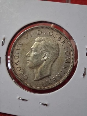 1942 CIRCULATED King George VI Silver TWO SHILLINGS                     #MF-5240 - Image 1 of 3