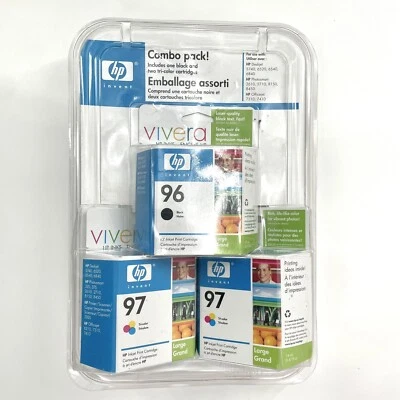 Cartuchos de tinta HP 96 y 97 - negros, garantía tricolor caducada 2006 Foto 1 de 2