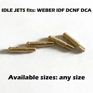 WEBER IDF DCNF DCA carburetor idle jets #74405 Any size within 40-100 4 pcs - Picture 1 of 6