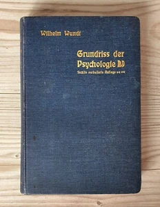 1904 Grundriss Der Psychologie Antik Buch - Bild 1 von 13