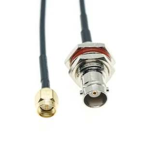 Cable de puente SMA macho a BNC hembra conector tuerca macho RF coaxial cola de cerdo RG174 - Imagen 1 de 7