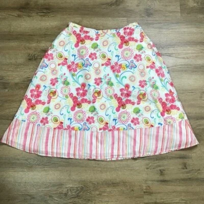 Falda Deportiva Karen Scott Talla S Estampado Floral Rayas Primavera Flor Multicolor Foto 1 de 4