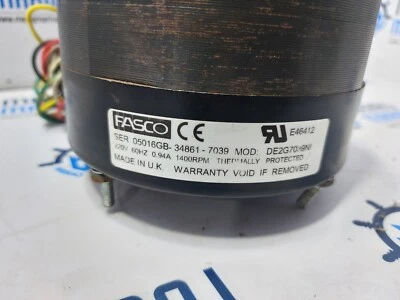 Fasco DE2G7039N Motor 220V 60Hz 0.94A 1400Rpm - Image 1 of 4