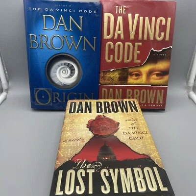 Dan Brown Lot 1st Editions Of Origin & Lost Symbol Plus The Da Vinci Code HC Foto 1 de 4