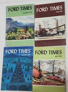 Lot of 4 Ford Times magazine car advertisement Ford Motor Co. 1951 1953 958 EVC - Picture 1 of 10