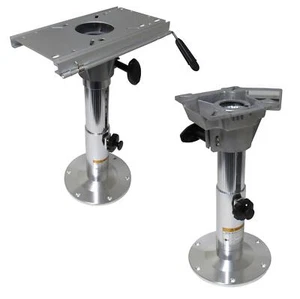 Aluminiuum Adjustable Boat Seat Pedestal (Fixed Sliding High Base Marine) - Picture 1 of 15