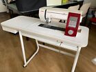 JANOME MEMORYCRAFT 7700 QCP Sewing Machine with Double Transport and Work Table