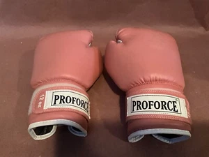 Pro Force Leatherette Boxing Gloves with White Palm - Picture 1 of 3