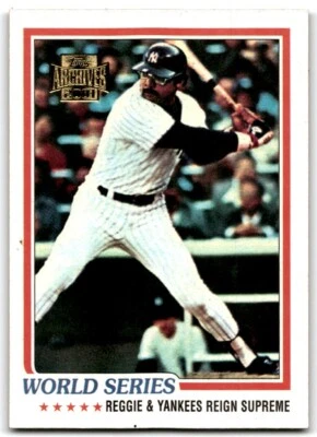 2001 TOPPS ARCHIVES REGGIE JACKSON CINCINNATI REDS/NEW YORK YANKEES - Image 1 of 2