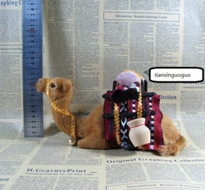 großes Simulation Kamel Modell Resin&Fur hockendes Kamel Puppe Geschenk ca. 25x9x13cm - Bild 1 von 2