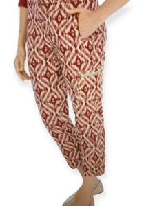 Chico's Size 3 Womens XL Comfort Waist Luxe Southwest Print Crop Stretchy Boho - Picture 1 of 11