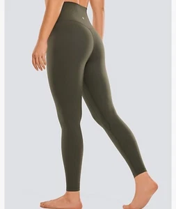 Leggings CRZ YOGA Spazzolati Naked Feeling 28 In Allenamento Vita Alta S Verde Oliva - Foto 1 di 5