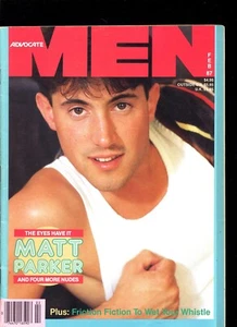 ADVOCATE MEN FEBRUARY 1987 2-87 JOE PORCELLI MATT PARKER BART WARD SHANE ERICKSO - Picture 1 of 2