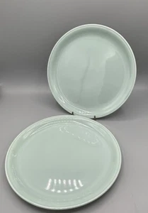 Vintage Jubilee By Homer Laughlin Plates 9 inch Set of 2 Celadon Green - Picture 1 of 4