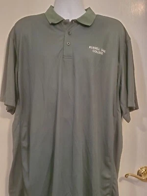 Polo Hombre VERDE Russell Sage College (RSC) 100% Poliéster Talla 3 XL  Foto 1 de 4