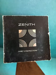 Livret d'Instructions Montre Zénith XL Tronic Automatic Chronograph El Primero - Picture 1 of 6