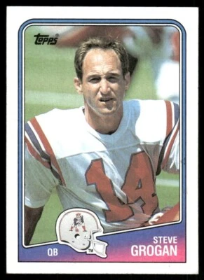 1988 Topps - Steve Grogan #176 - Image 1 of 2