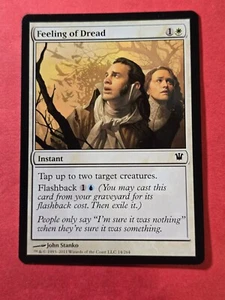 2011 Magic The Gathering Innistrad #14 Feeling of Dread, C, W, NF, cd1 - Picture 1 of 3