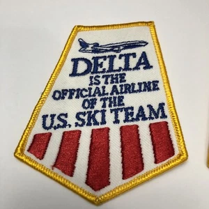DELTA IS THE OFFICIAL AIRLINE OF THE US SKI TEAM OLYMPIC PATCH - Picture 1 of 3