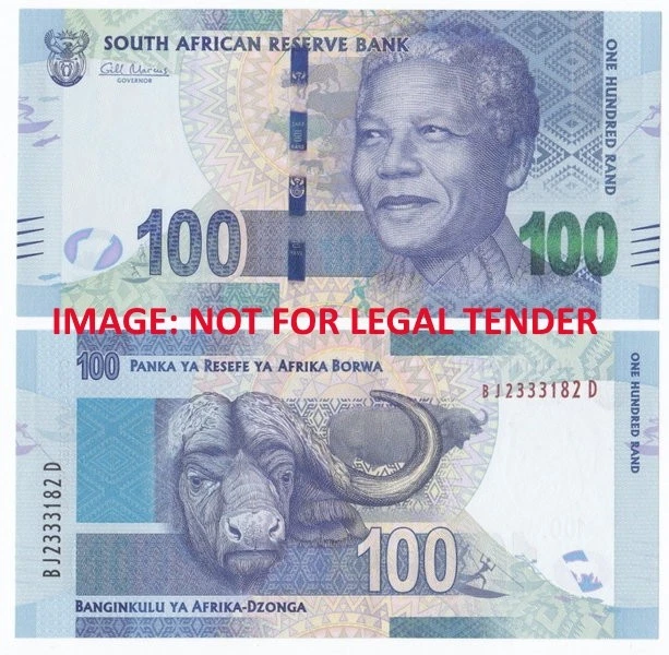 2012 R100 SOUTH AFRICA UNC BANKNOTE Nelson Mandela/Buffalo "AA PREFIX"  - Image 1 of 1